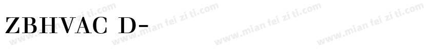 zbhvac d字体下载字体转换